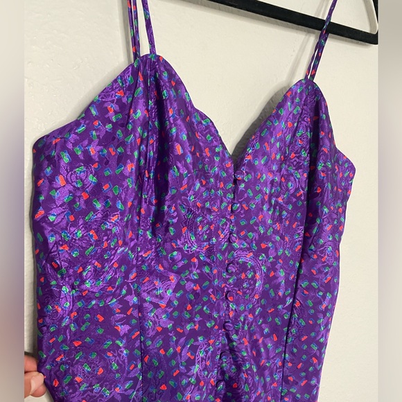 90s Victorias Secret Gold Label Coquette Whimsigoth Mini Slip Dress Size Medium - Picture 5 of 8